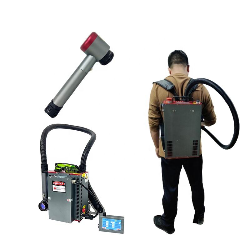 Backpack Suitable for Any Material Customization 50W 100W 200W 300W Available Portable Laser Cleaning Machine