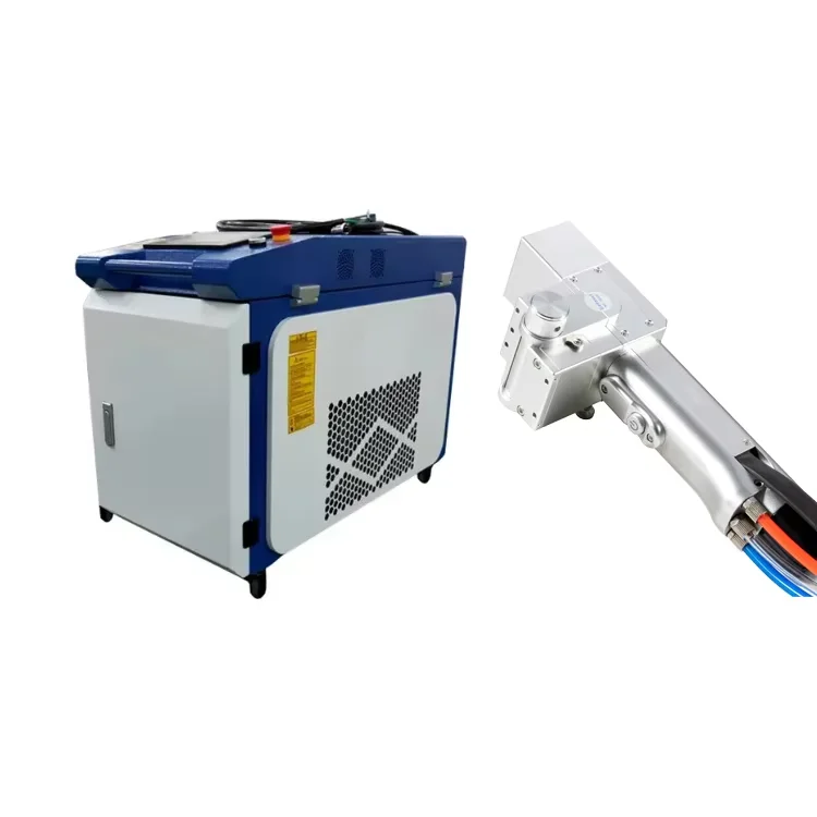 Portable 1500W 2000W Pulse Fiber Laser Cleaner Rust Removal Machine Metal Wood Surfaces Stainless Steel Aluminum UPVC