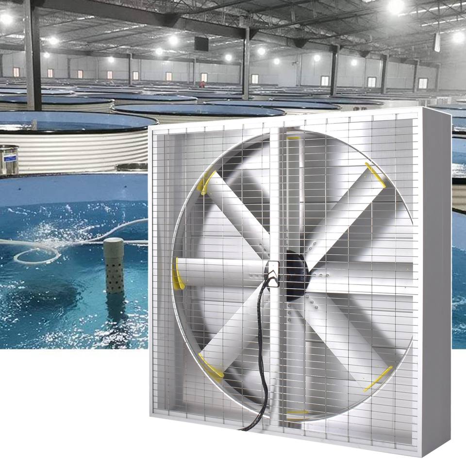 Sunny 48'' DC Roof Exhaust Fan Big Power Ball Bearing Waterproof Axial Flow Wall Fan Heat Extraction Vent Tools Solar Industrial